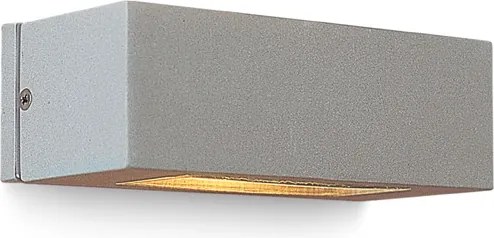 RENDL WOOP fali lámpa ezüstszürke 230V R7s 78mm 12W IP54
