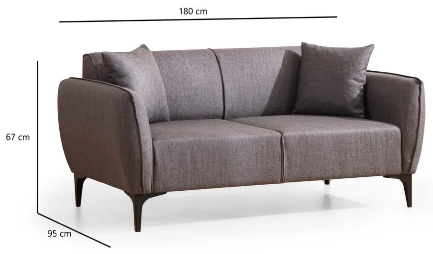 Belissimo sötétszürke kanapé – Balcab Home