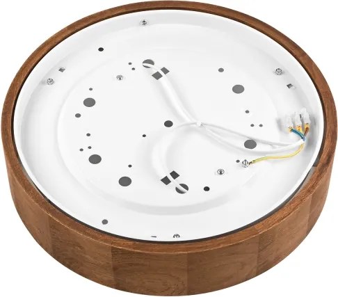 Brilagi - CARVALHO LED RGBW dimmelhető mennyezeti lámpa, 2xE27/9W/230V, Wi-Fi, tölgy, átm. 37,5 cm