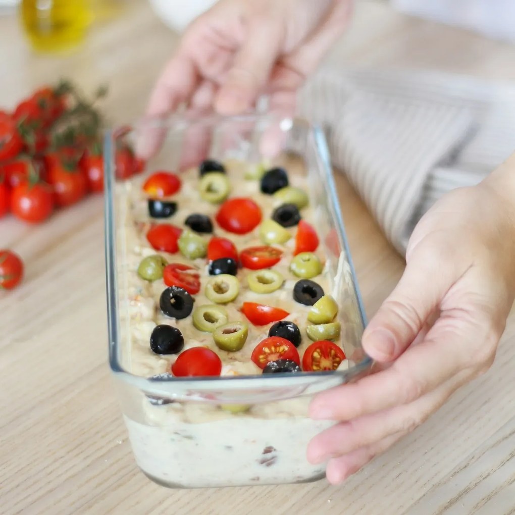 Pyrex üveg kekszformák 1,5 l, 28 x 12 x 8 cm, 1,5l, 28 x 12 x 8 cm
