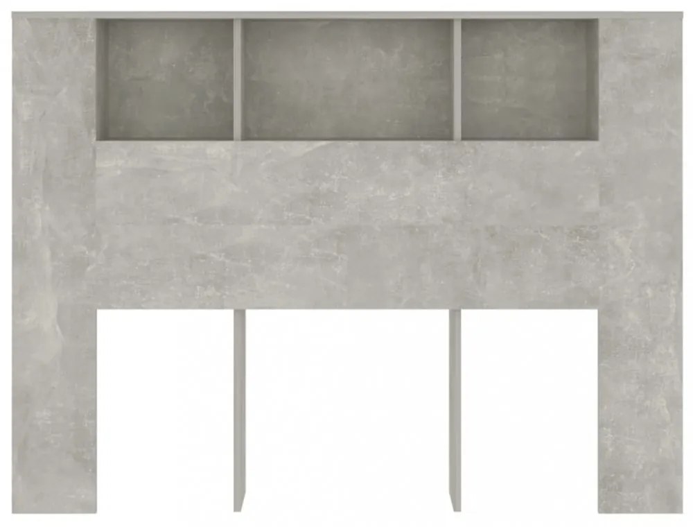 betonszürke áthidaló szekrény 140 x 18,5 x 104,5 cm