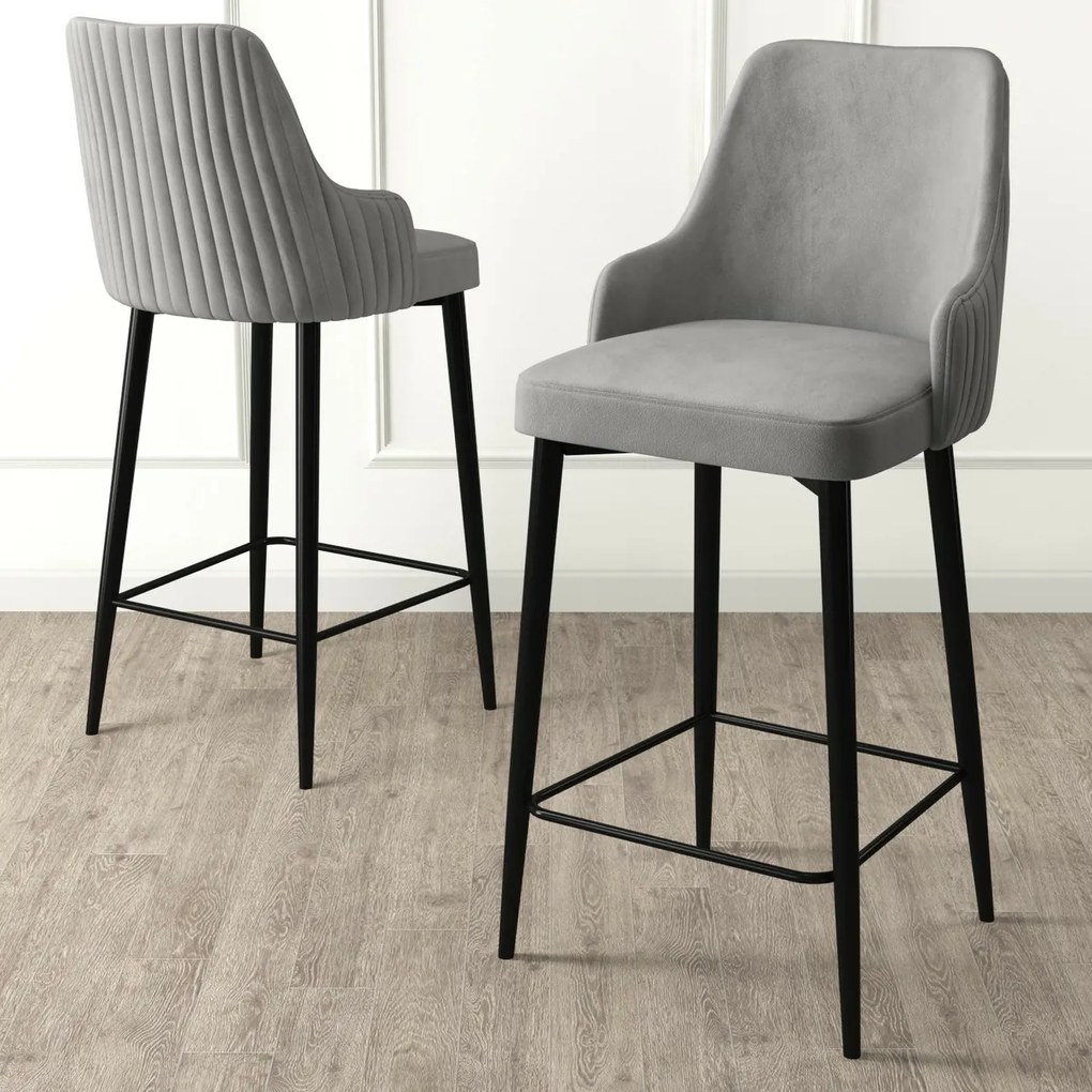 Enox Grey bárszék szett, 2 db, 2 db