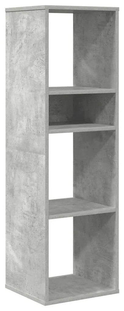 könyvszekrény betonszürke 34x31x112 cm szerelt fa