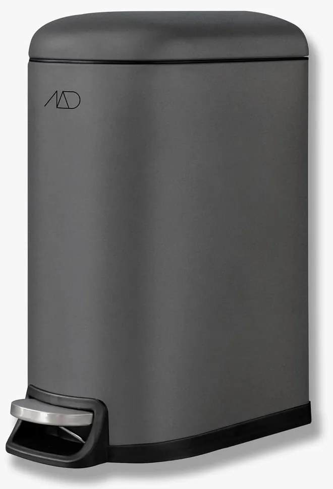 Sötétszürke fém pedálos szemetes 10 l Walther – Mette Ditmer Denmark