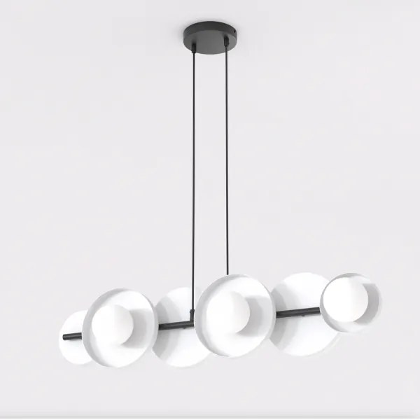 Kábelre függesztett csillár MODEL 6xG9/8W/230V fehér