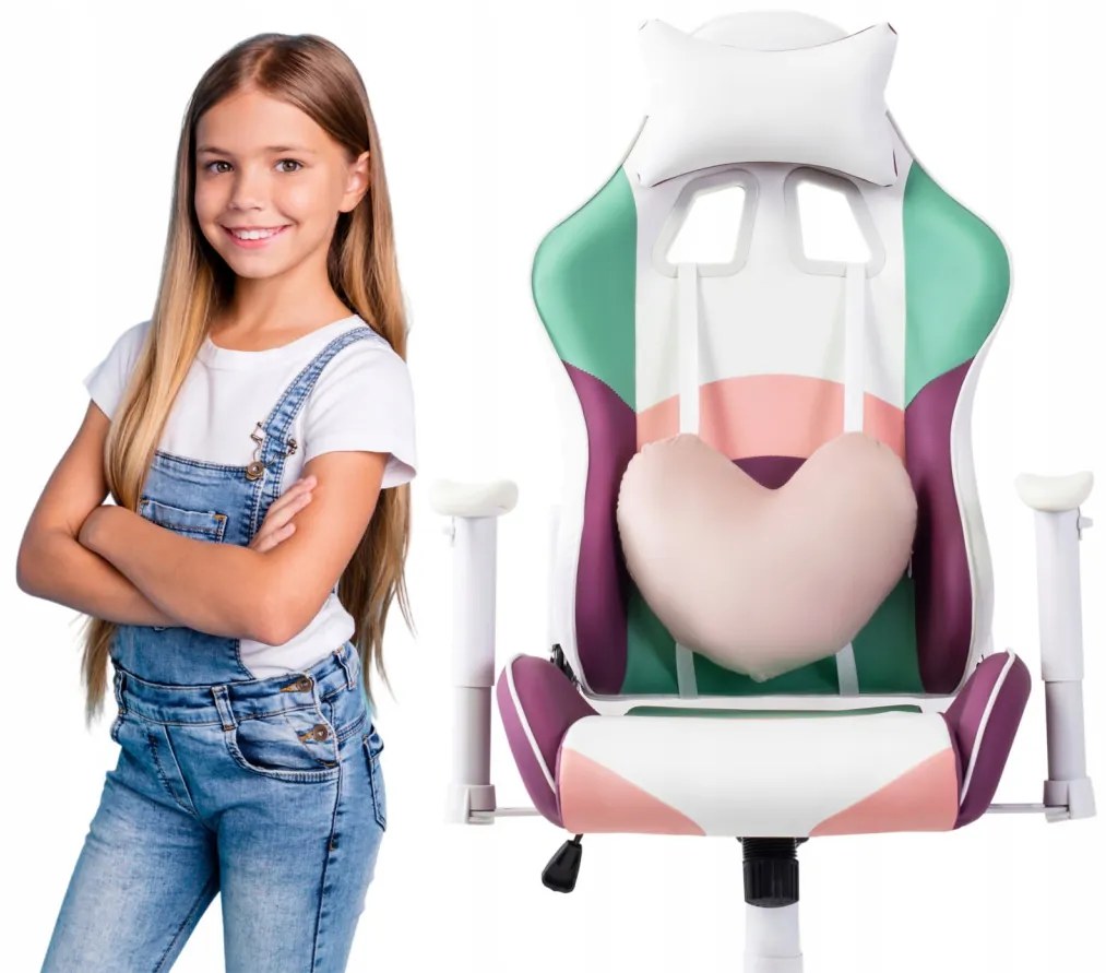 Junior Forgószék Többszínű Eco-bőr Kárpittal. CANDY MINI