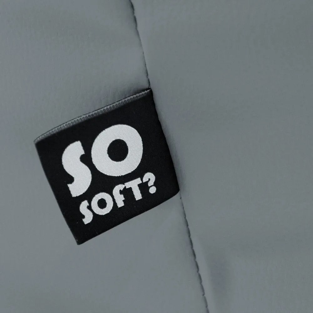 Sötétkék bőrutánzat gyerek babzsákfotel Lull M – So Soft?