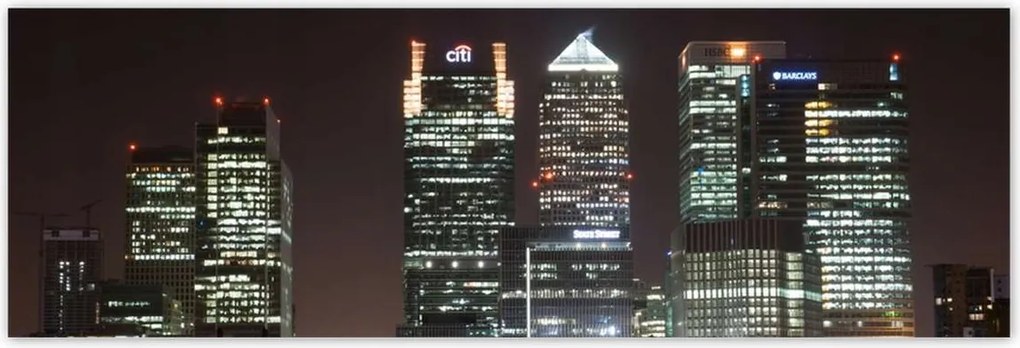 Poszterek 200x66 London világít az éjszakában