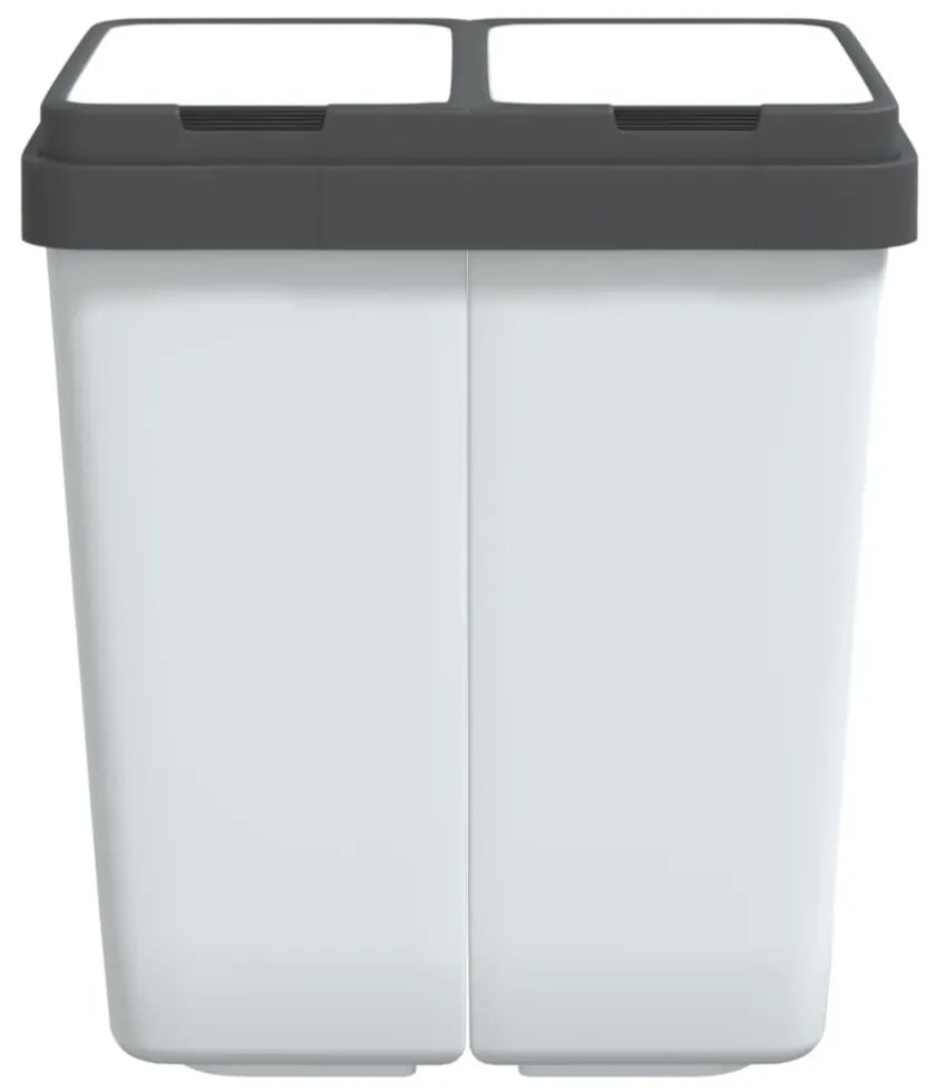 fehér dupla szemeteskuka 2x25 L