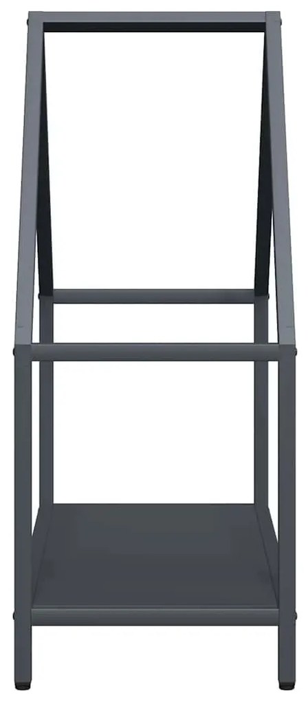 vidaXL antracitszürke hidegen hengerelt acél tűzifatároló 60x25x60 cm