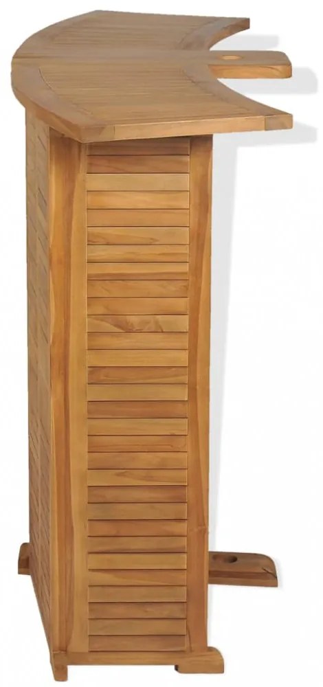 Kültéri tíkfa bárpult 155 x 53 x 105 cm