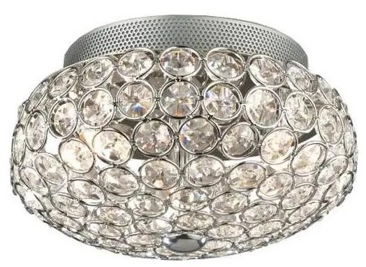 Ideal Lux - LED Kristály mennyezeti lámpa KING 3xG9/3W/230V átm. 25,5 cm króm