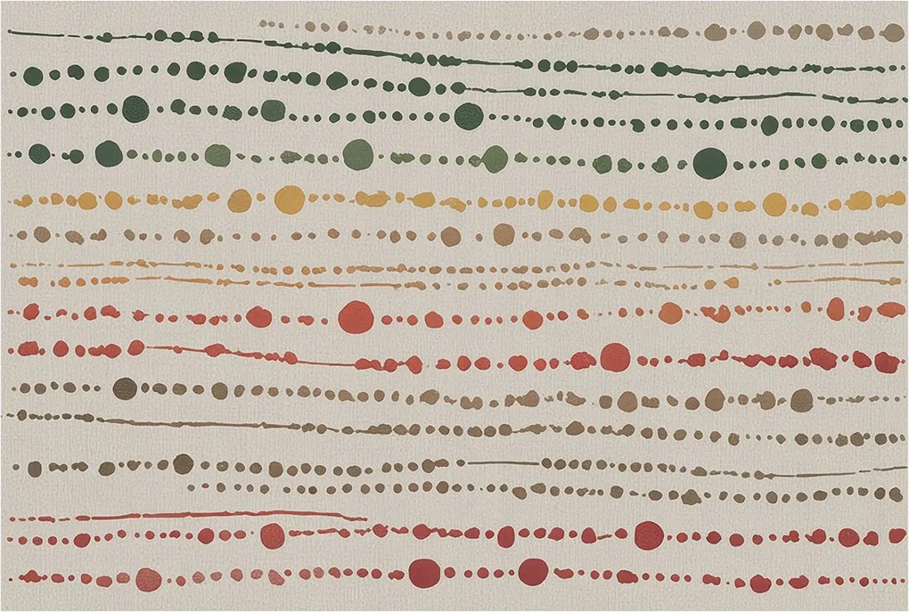 Flizelina fotótapéta Nappaliba és Hálószobába Színes pöttyök 104x70 Ragasztó