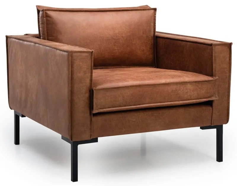 Rate barna műbőr fotel - Scandic