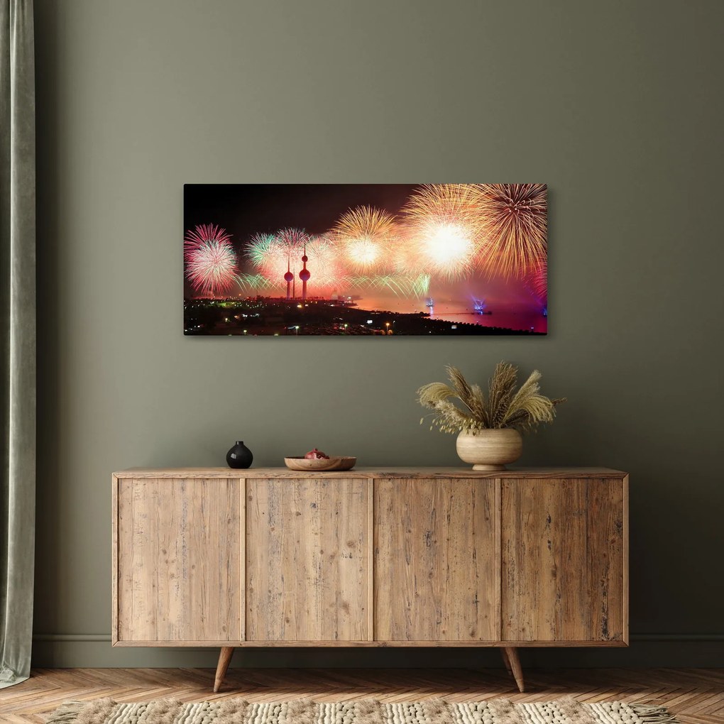 Tűzijáték képe (120x50 cm)