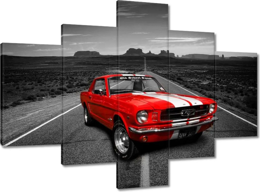 Vászonkép 100x70 Piros Ford Mustang