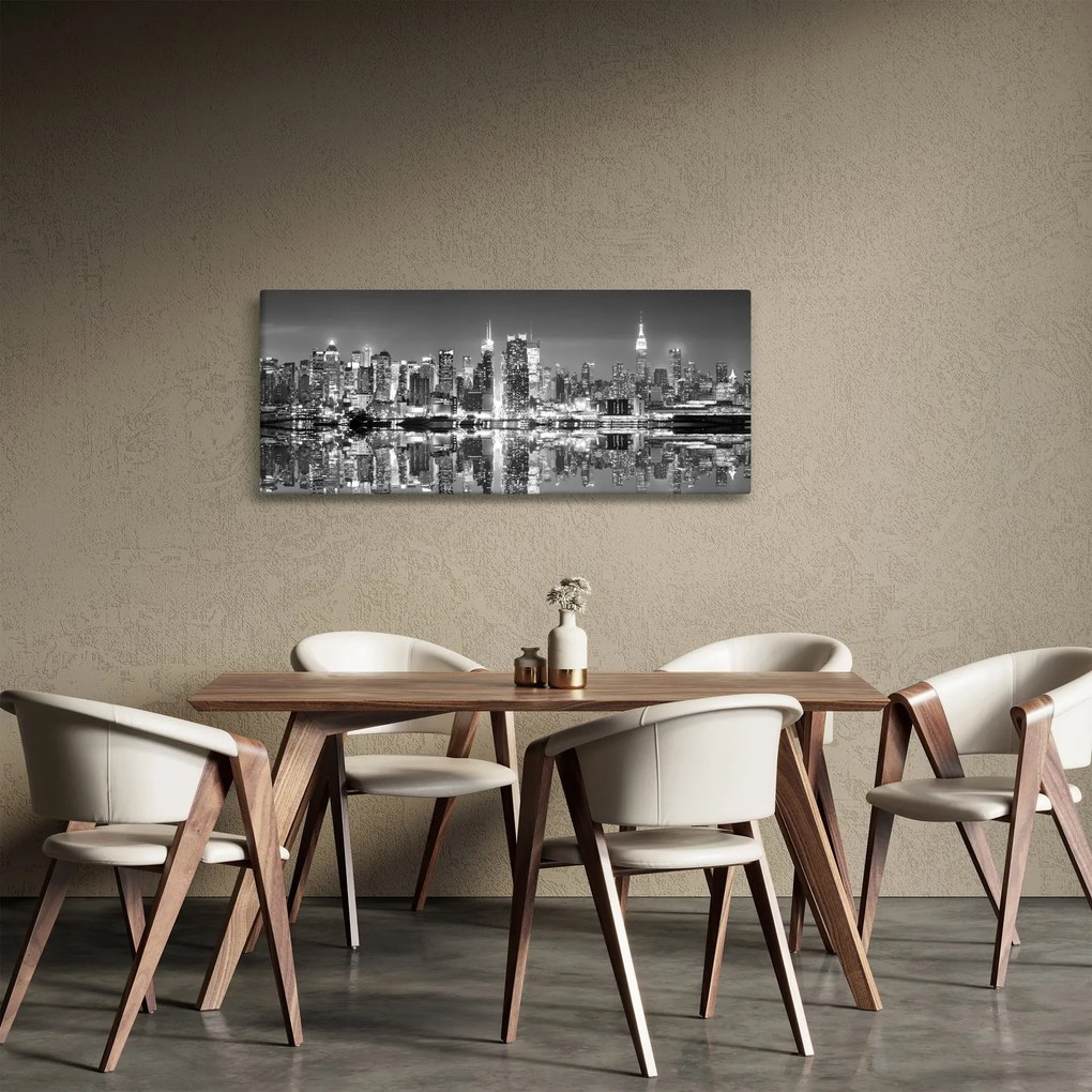Kép - New York, fekete-fehér (120x50 cm)