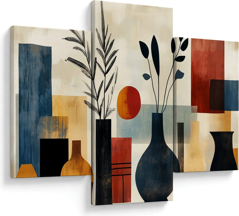 Kép - Kubista vázák (90x60 cm)