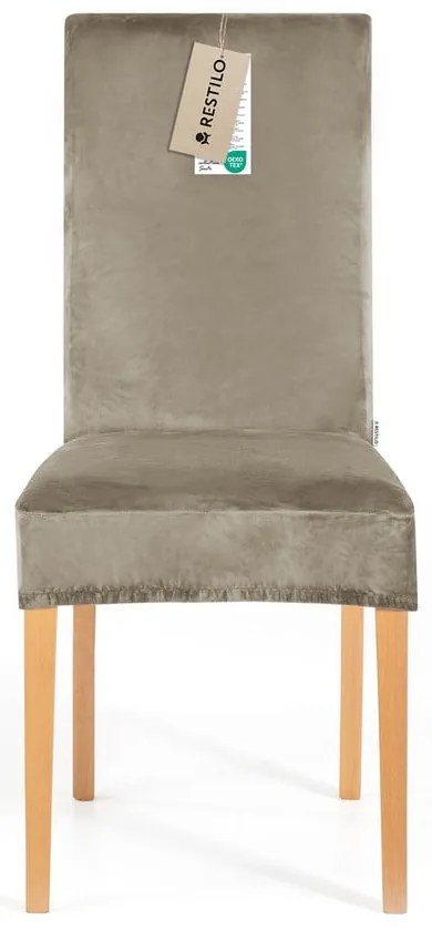 Szürkésbézs gumis szék huzat 48 cm Sento – Restilo