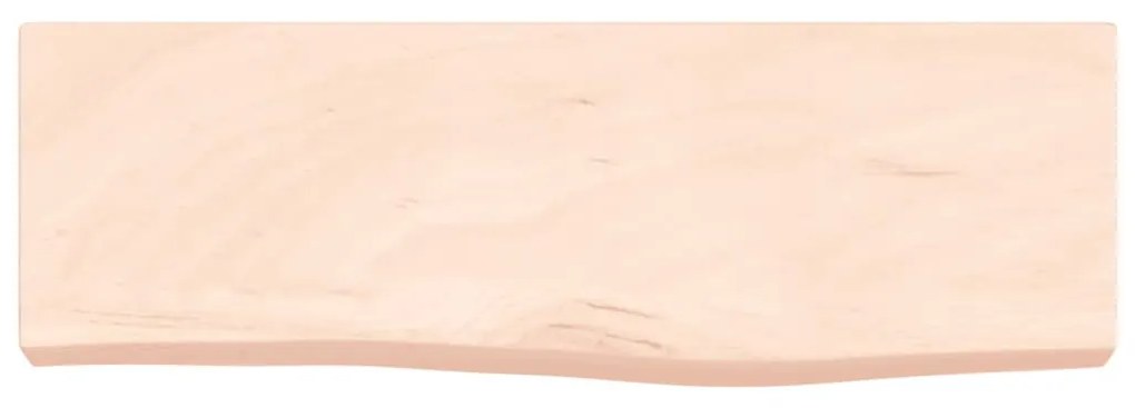 kezeletlen tömör tölgyfa fali polc 60x20x6 cm