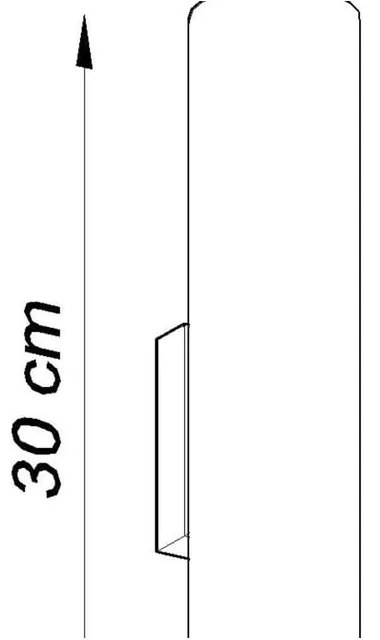 Castro II fekete falilámpa - Sollux