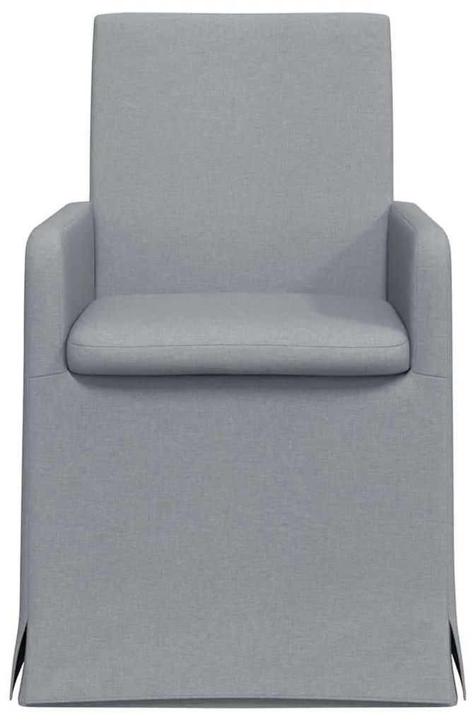 Étkező Székek 2 pcs Világosszürke 57 x 67 x 95 cm szövet