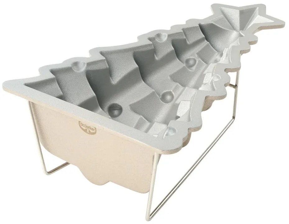 White Christmas Baking bézs alumínium sütőforma, 16 x 26 cm - Dr. Oetker