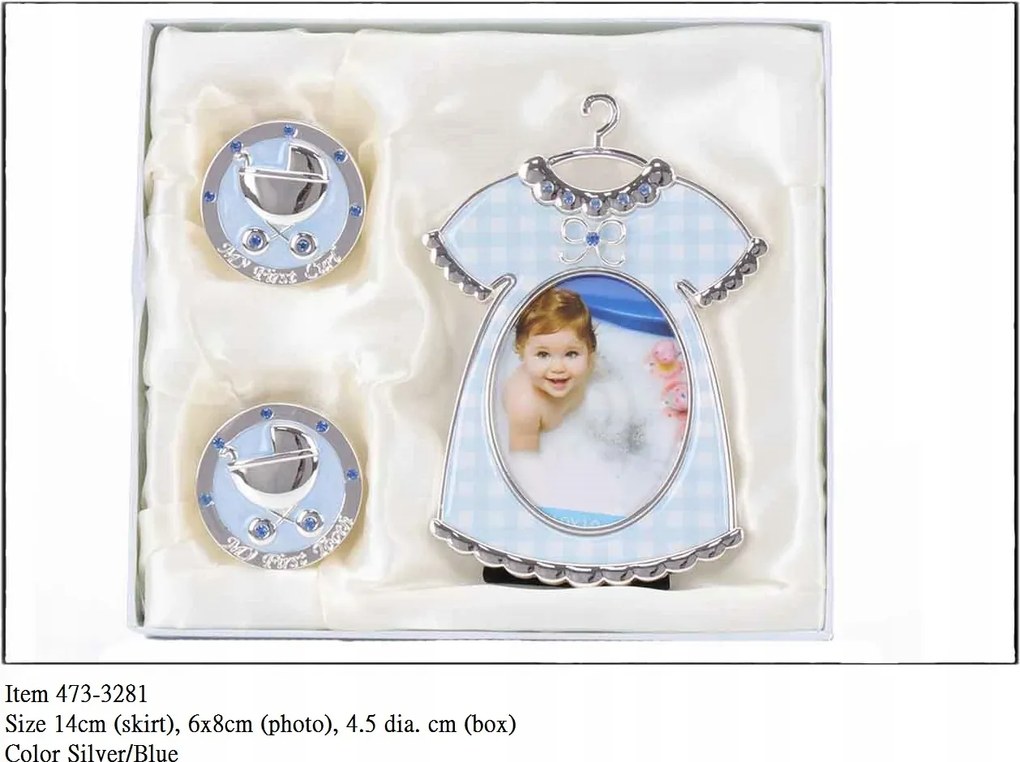 Baba szett keret 2 db kirakó az első foghoz és a hajfürthöz