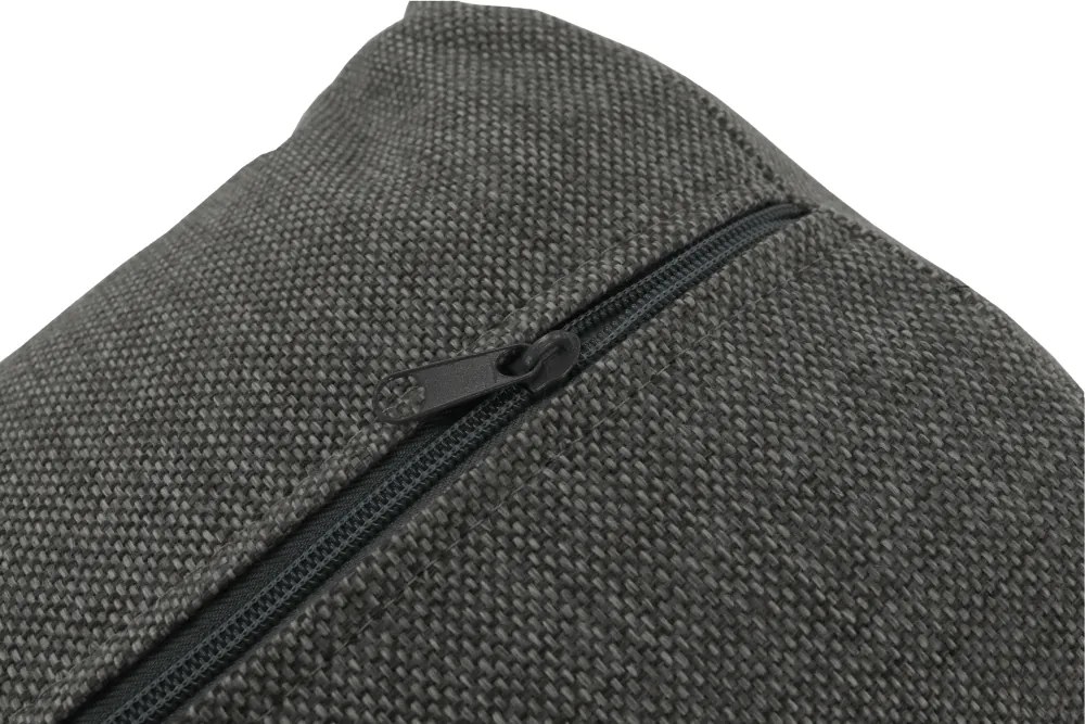 Sarokülőgarnitúra, szürke/fekete, balos, MEXX