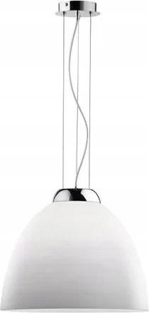 Függőlámpa Ideal Lux Tolomeo SP1 nagy túlnyúlású üveg fehér mennyezeti csillár