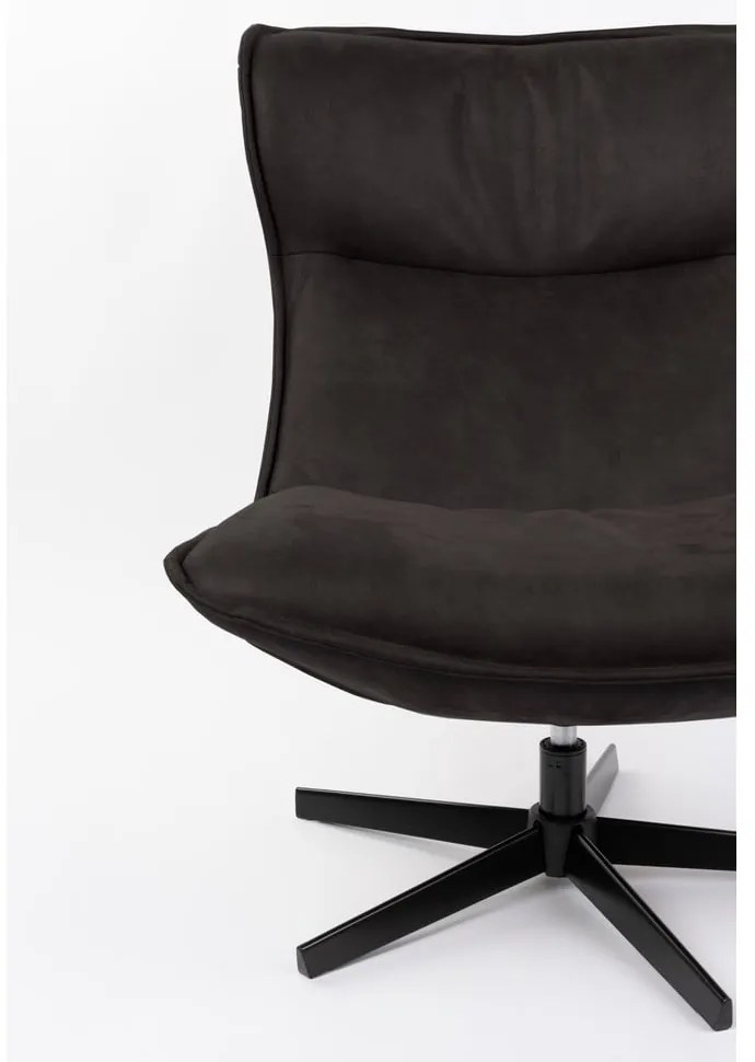 Sötétszürke forgó fotel John – White Label