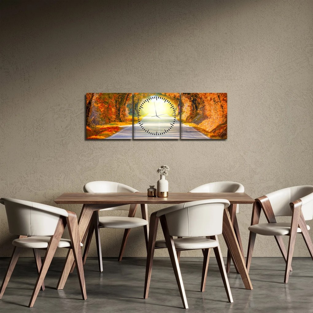 Kép - kapu a fák koronájából (órával) (90x30 cm)