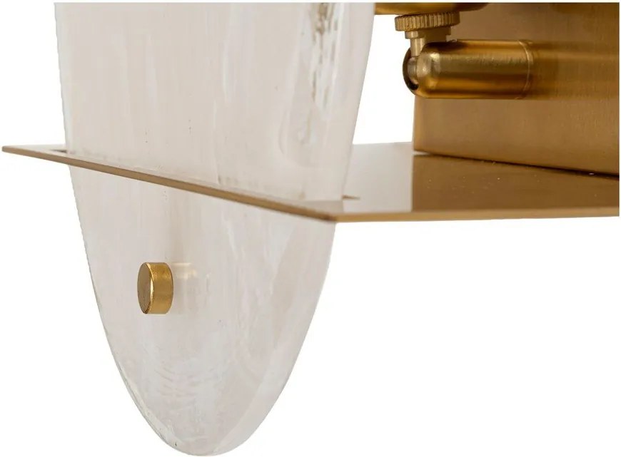 Aranyszínű üveg fali lámpa Portlan – Mauro Ferretti