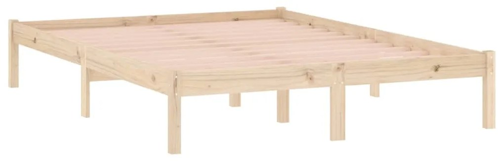 tömör fenyőfa ágy matrac nélkül 137 x 190 cm