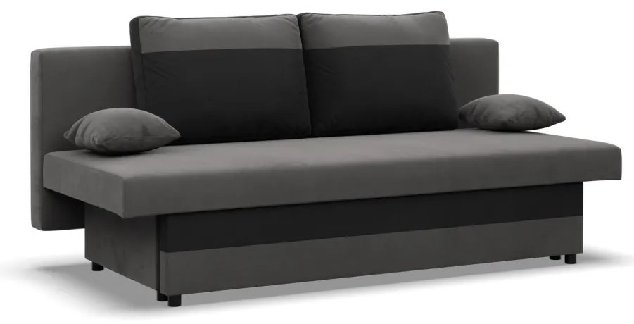 Sony kanapé, szövet anyag, bonell töltet, szürke - fekete