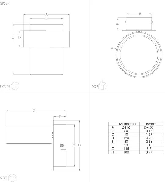 Eglo 39584 - LED Spotlámpa ALBARIZA LED/4,6W/230V