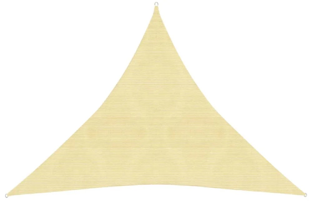 bézs HDPE napvitorla 160 g/m² 3 x 3 x 3 m
