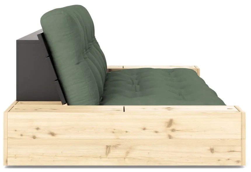 Zöld kinyitható kanapé 244 cm Base – Karup Design