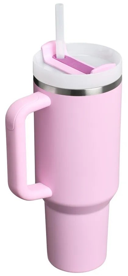 Rózsaszín rozsdamentes acél termosz szívószállal 1,18 l Quencher H2.0 FlowState Tumbler Cherry Blossom – Stanley