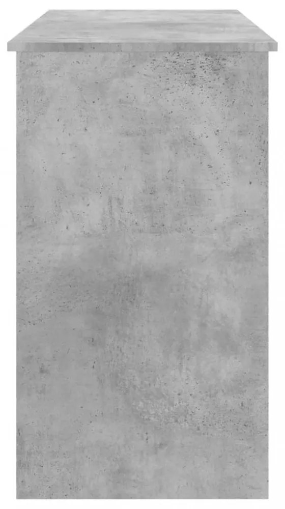 betonszürke szerelt fa íróasztal 90 x 45 x 76 cm