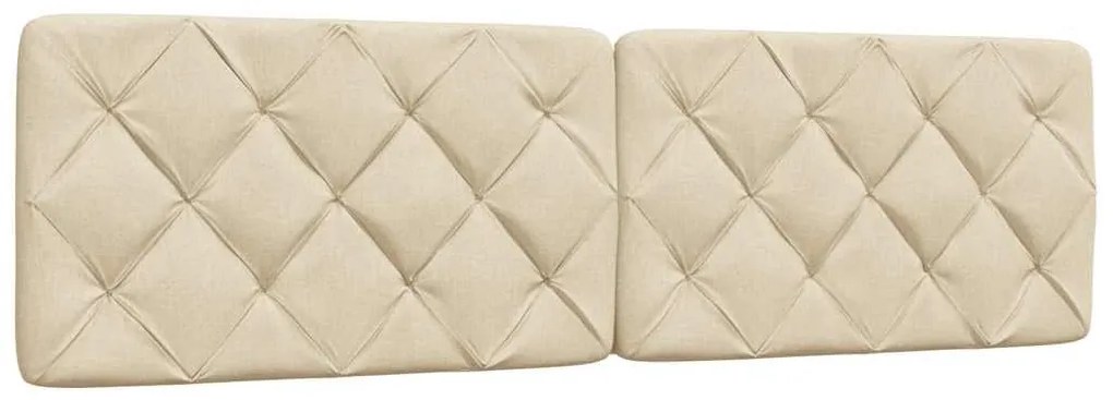 krémszínű szövet fejtámla párna 180 cm