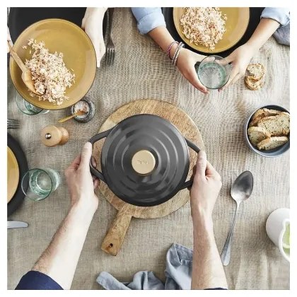 Tefal AIR 20 cm antracit edény fedővel