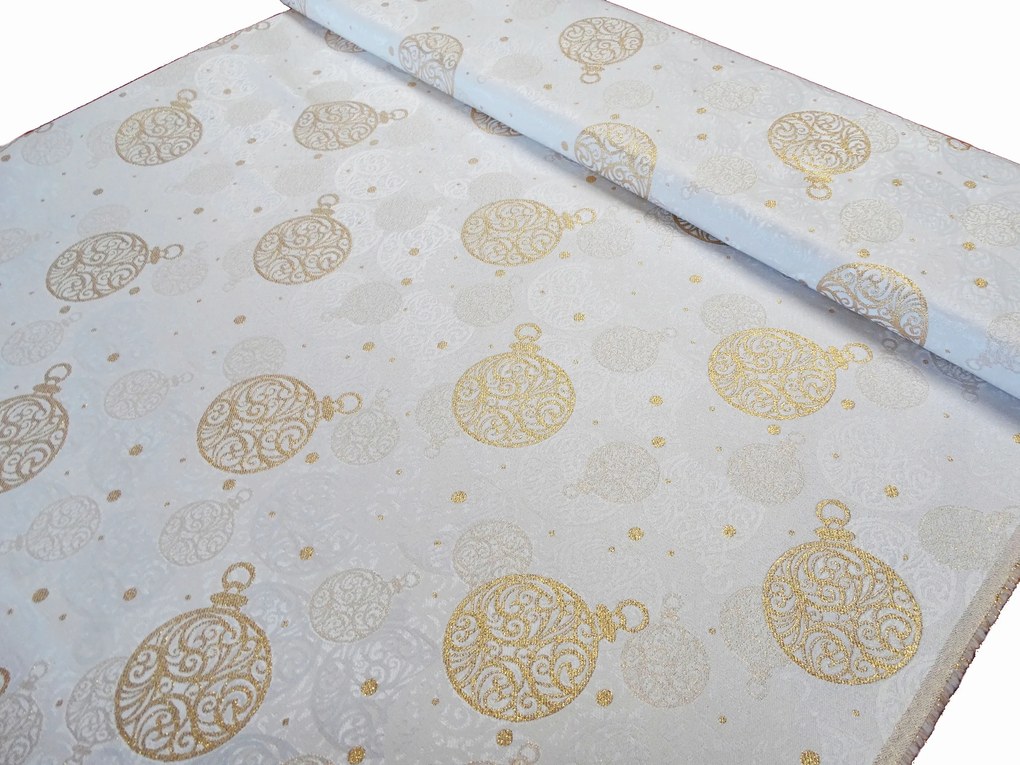 Mg Tk Asterico 778 asztalterítő Karácsonyi Arany 170cm pol