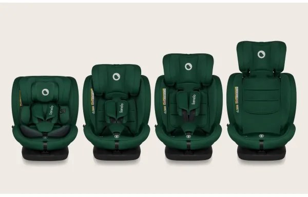 Lionelo - Forgatható autósülés alapzattal BASTIAAN i-Size 40-150 cm Zöld erdő