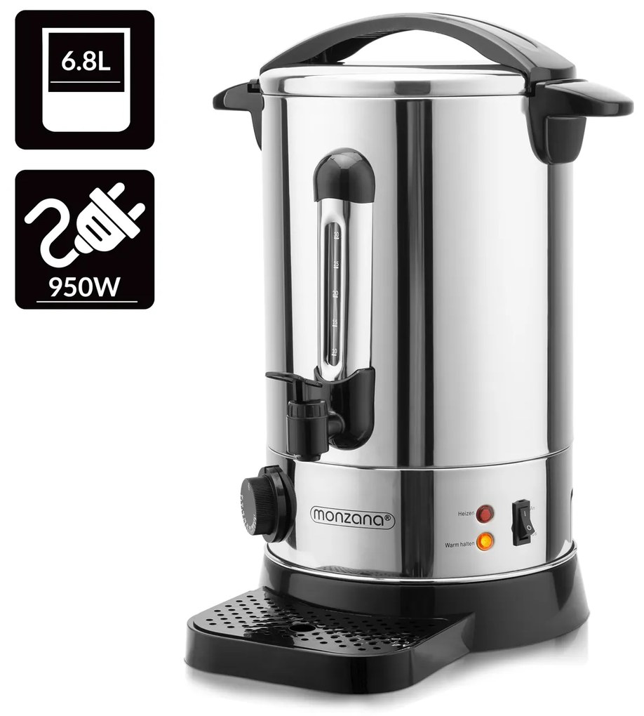 Jurhan COZY borfőző/tea, 6,8l, ezüst