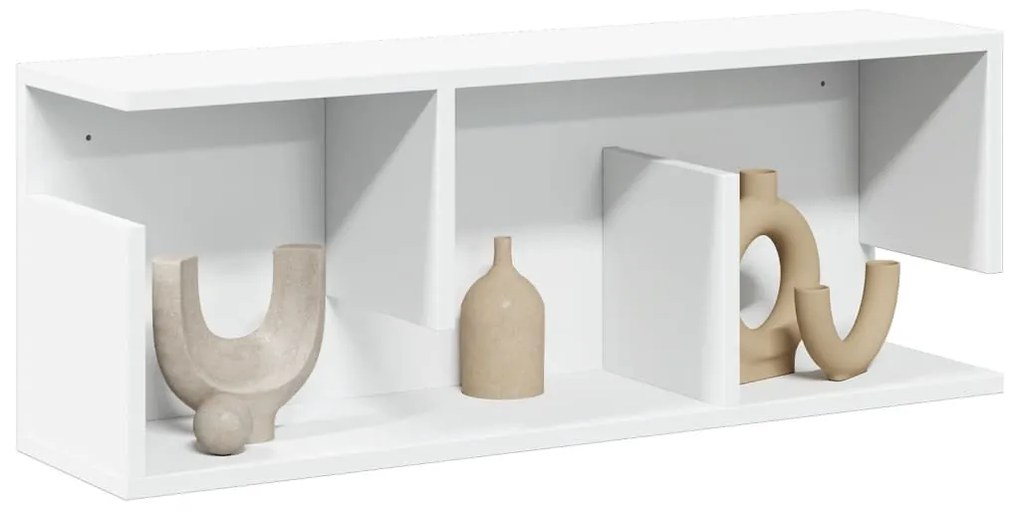 fehér szerelt fa faliszekrény 80 x 20 x 30 cm