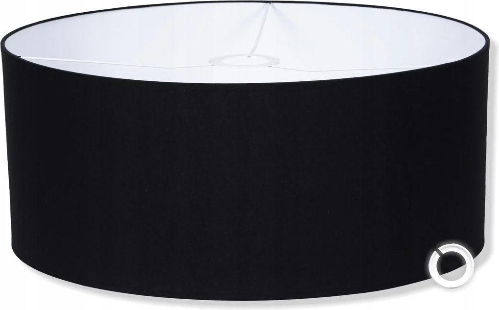 Lámpaernyő Nagy lámpabúra Fekete 40 cm x 20 cm Gyártó Lengyel csillár