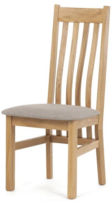 Natúr Tömörfa Étkezőszék, Bézs Üléssel. C-2100 CRM2