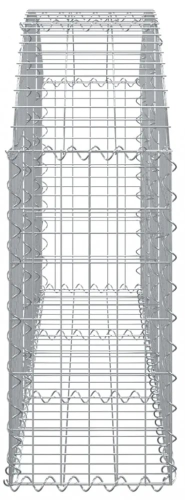 íves horganyzott vas gabion kosár 150x30x60/80 cm