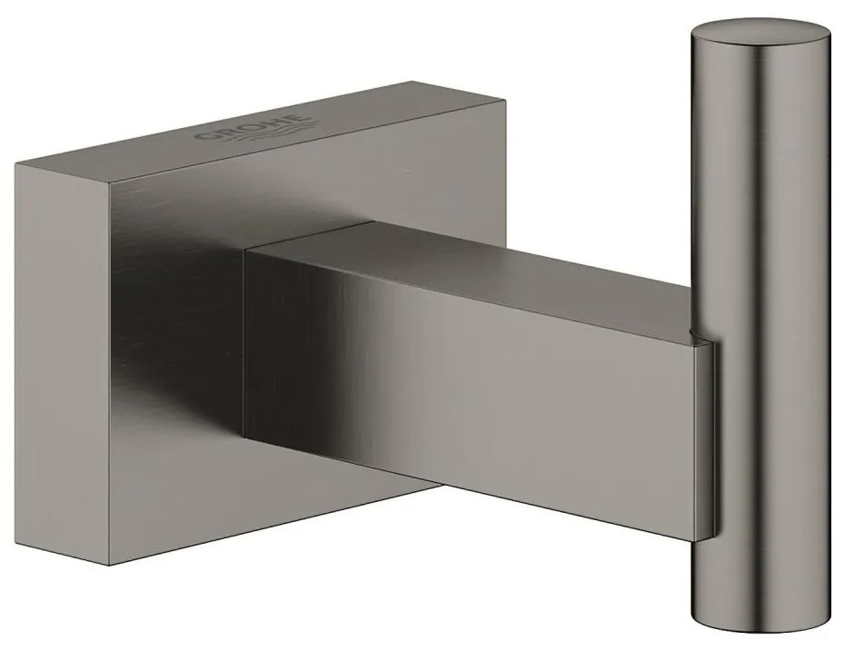 GROHE 40511AL1 - ESSENTIALS CUBE fürdőköpeny akasztó, grafit